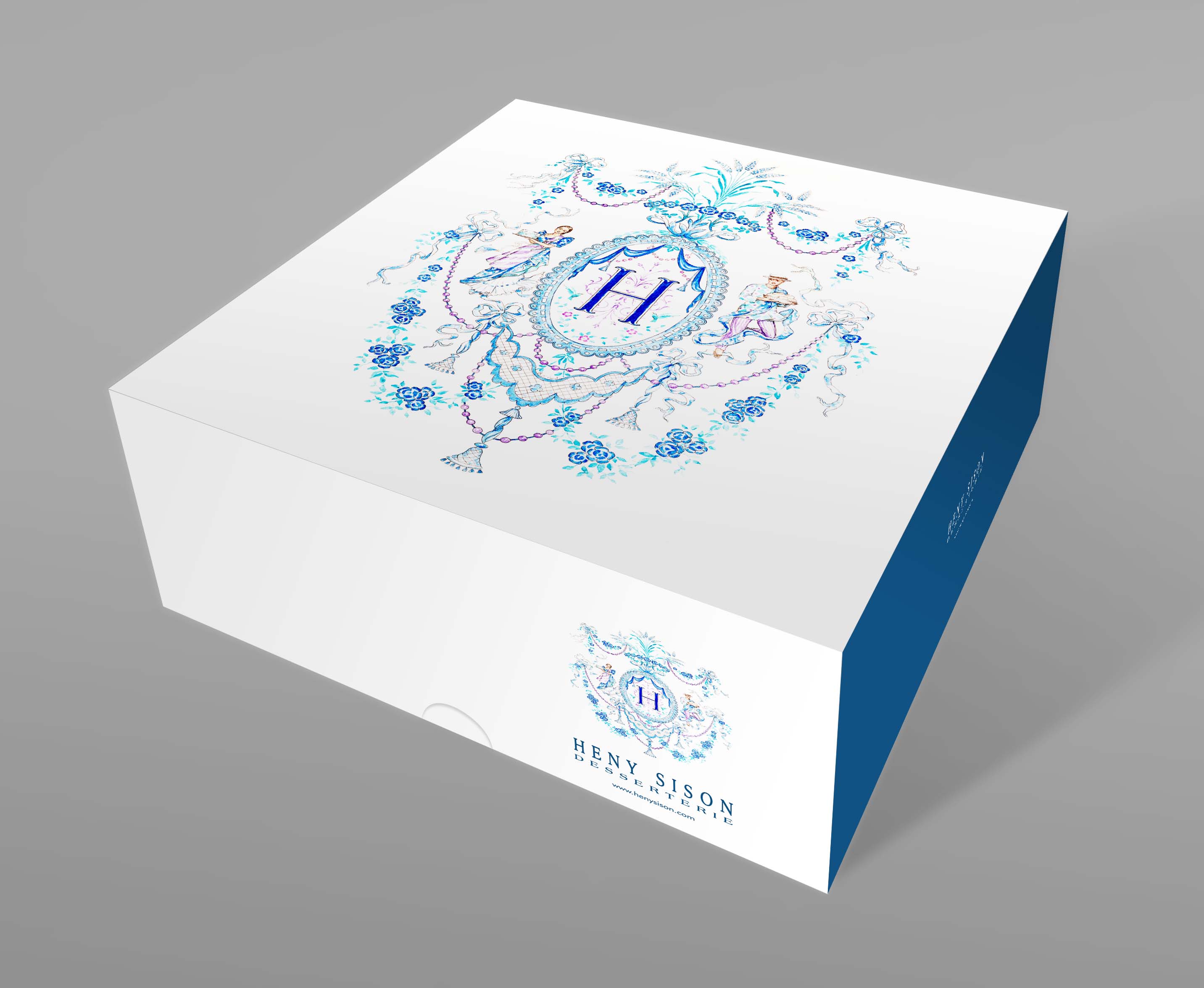 Heny Sison Cake Box - Print